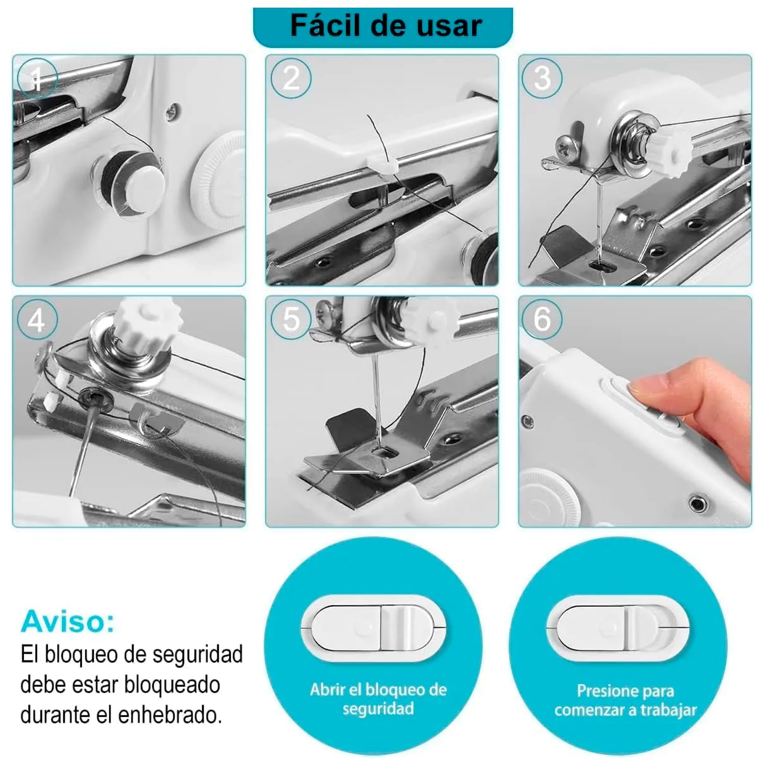 MINI MAQUINA DE COSER PORTATIL